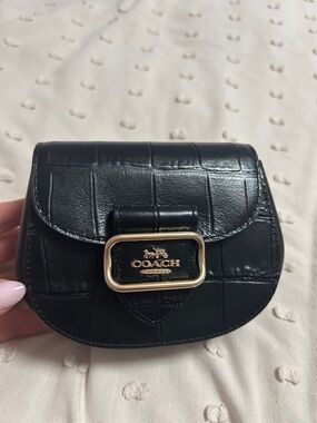 Coach Mini Saddle Crossbody with Gold Chain